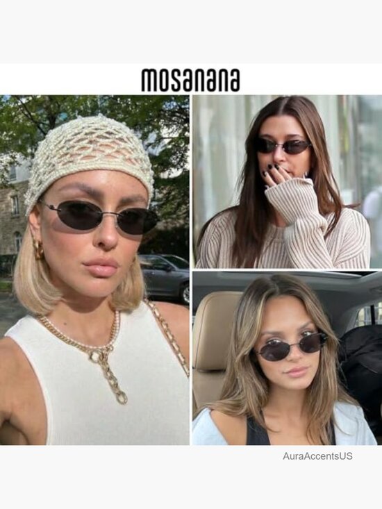 Y2K Oval Rimless Sunglasses Neo Matrix Style UV400 Metal Frame main image 6
